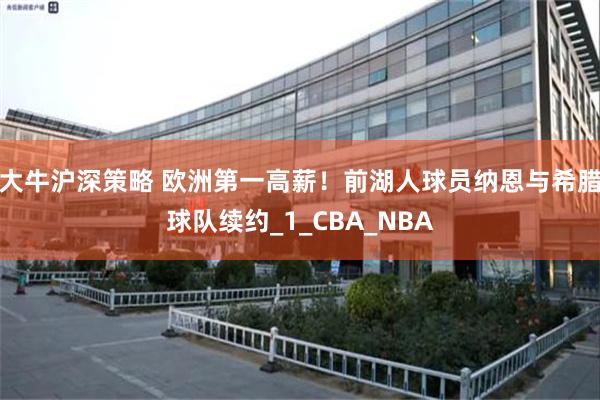 大牛沪深策略 欧洲第一高薪！前湖人球员纳恩与希腊球队续约_1_CBA_NBA