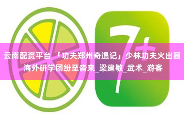 云南配资平台 「功夫郑州奇遇记」少林功夫火出圈 海外研学团纷至沓来_梁建敏_武术_游客