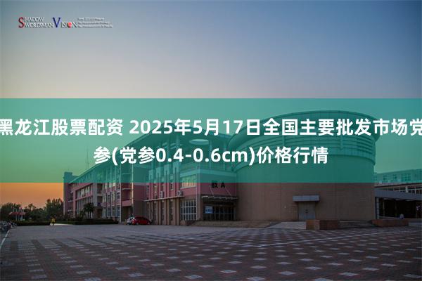 黑龙江股票配资 2025年5月17日全国主要批发市场党参(党参0.4-0.6cm)价格行情